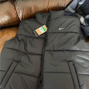 Nike Black Quilted Vest